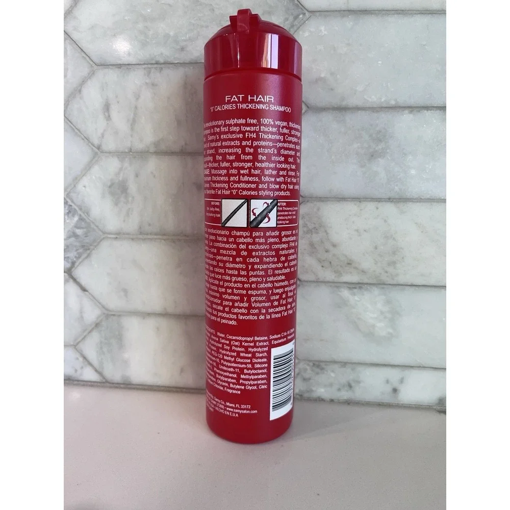Samy Fat Hair THICKENING SHAMPOO Lightweight 0 Calories Original 10 oz